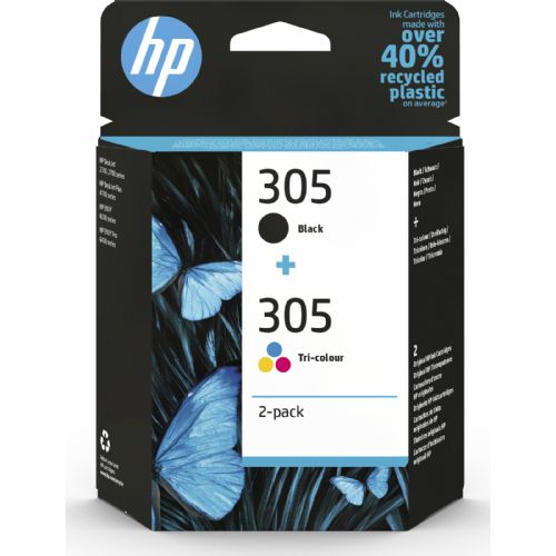 CARTUCCIA HP 305 NERA E COLORE 6ZD17AE MULTIPACK ORIGINALE